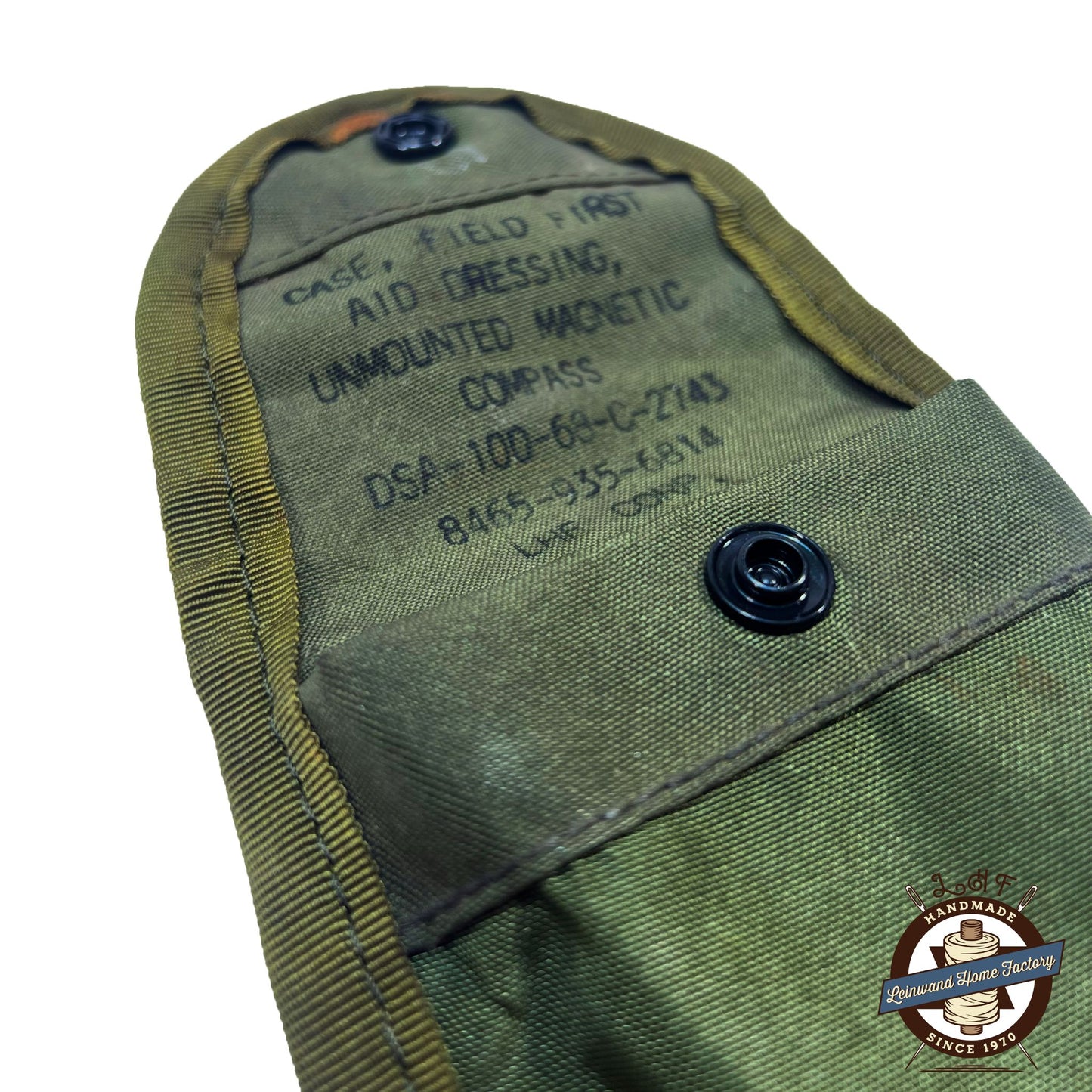 US M1967 First Aid / Compass Case, plastic snap, LHF repro - psaníčko