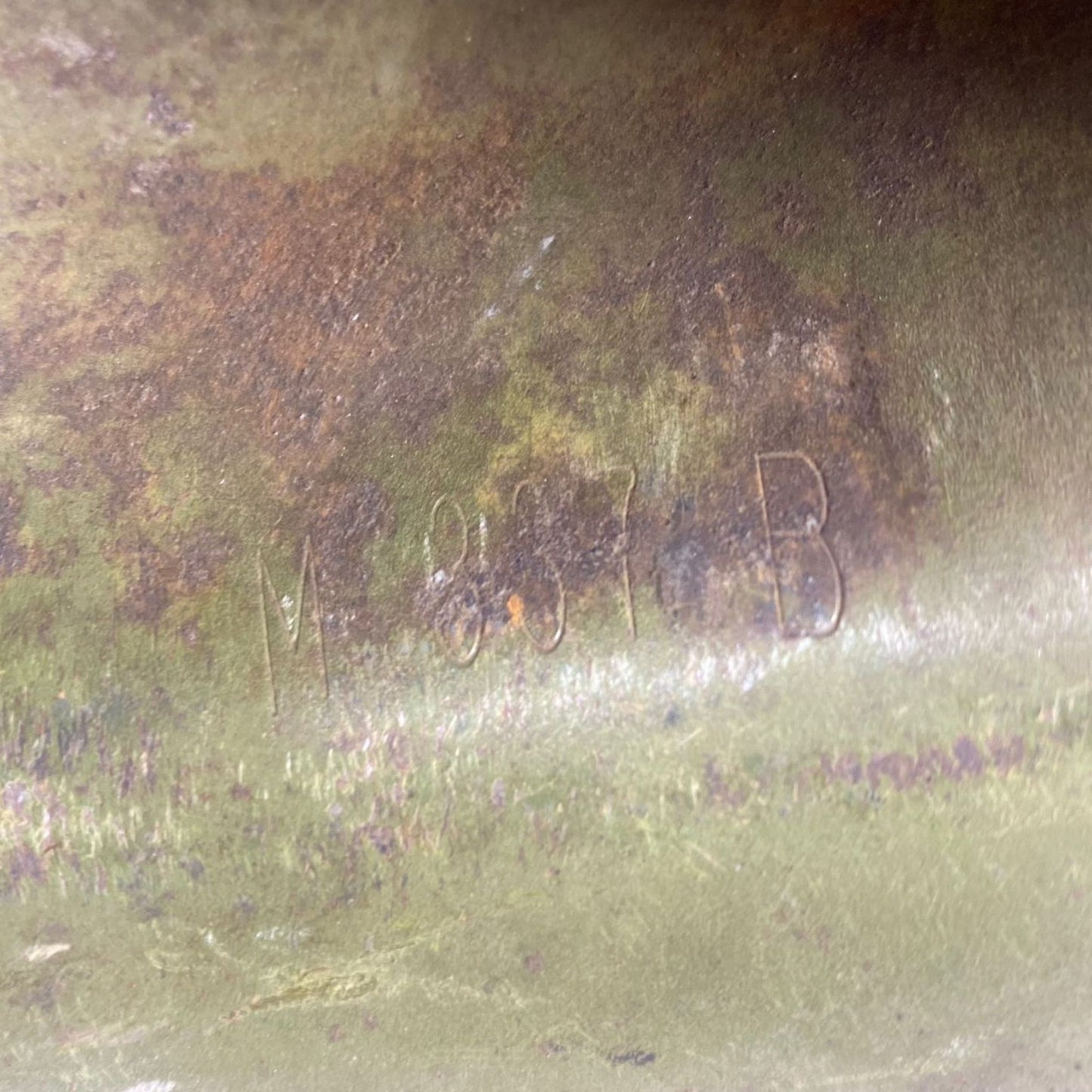 Vietnam M1 Helmet shell, McCord, rear seam, M337B - 1965