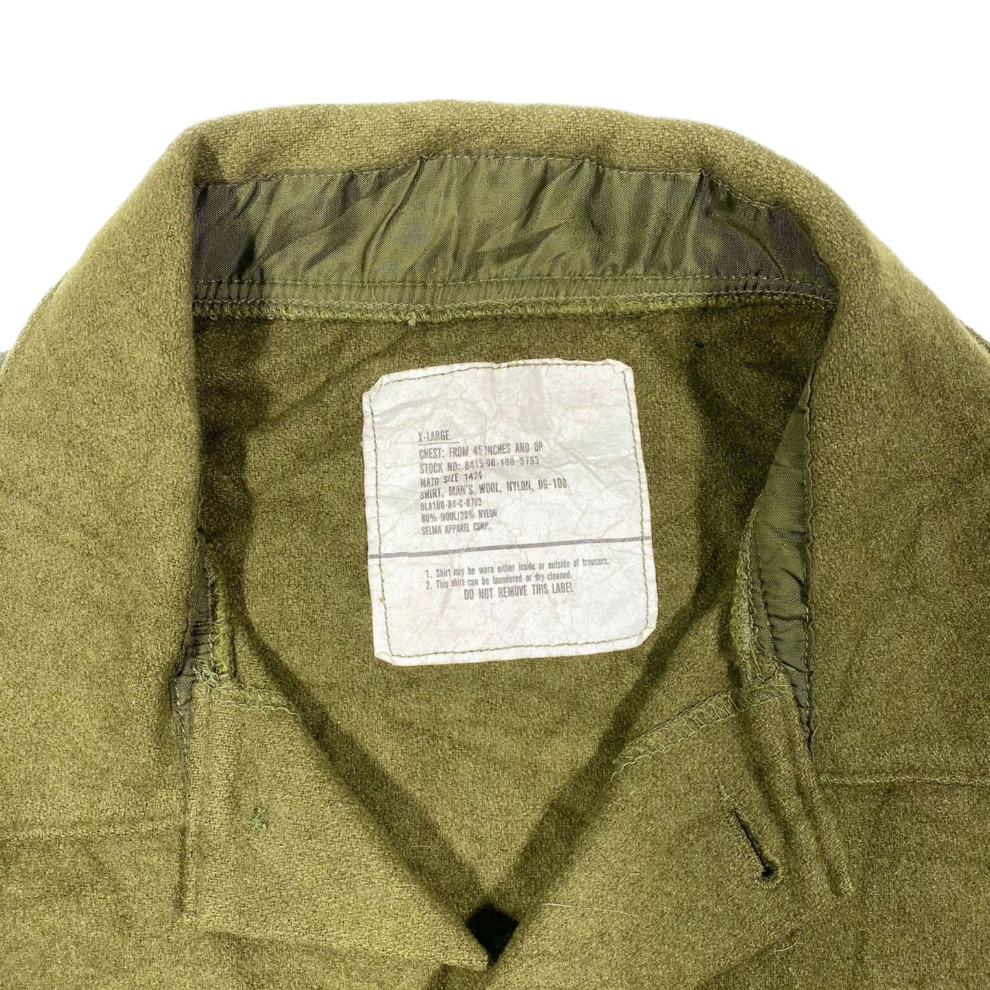 Vlněná košile US ARMY OG-100 vel. XL