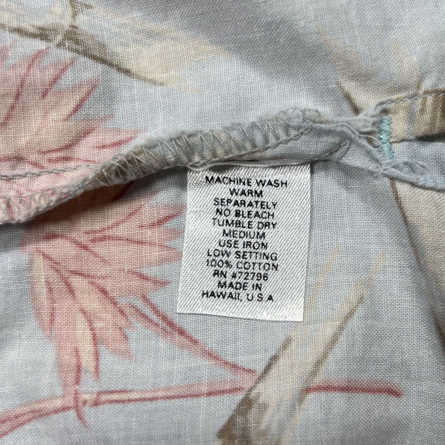 Original HAWAIIAN shirt, LIGHT BLUE, KULA BAY, made in HAWAII, XL