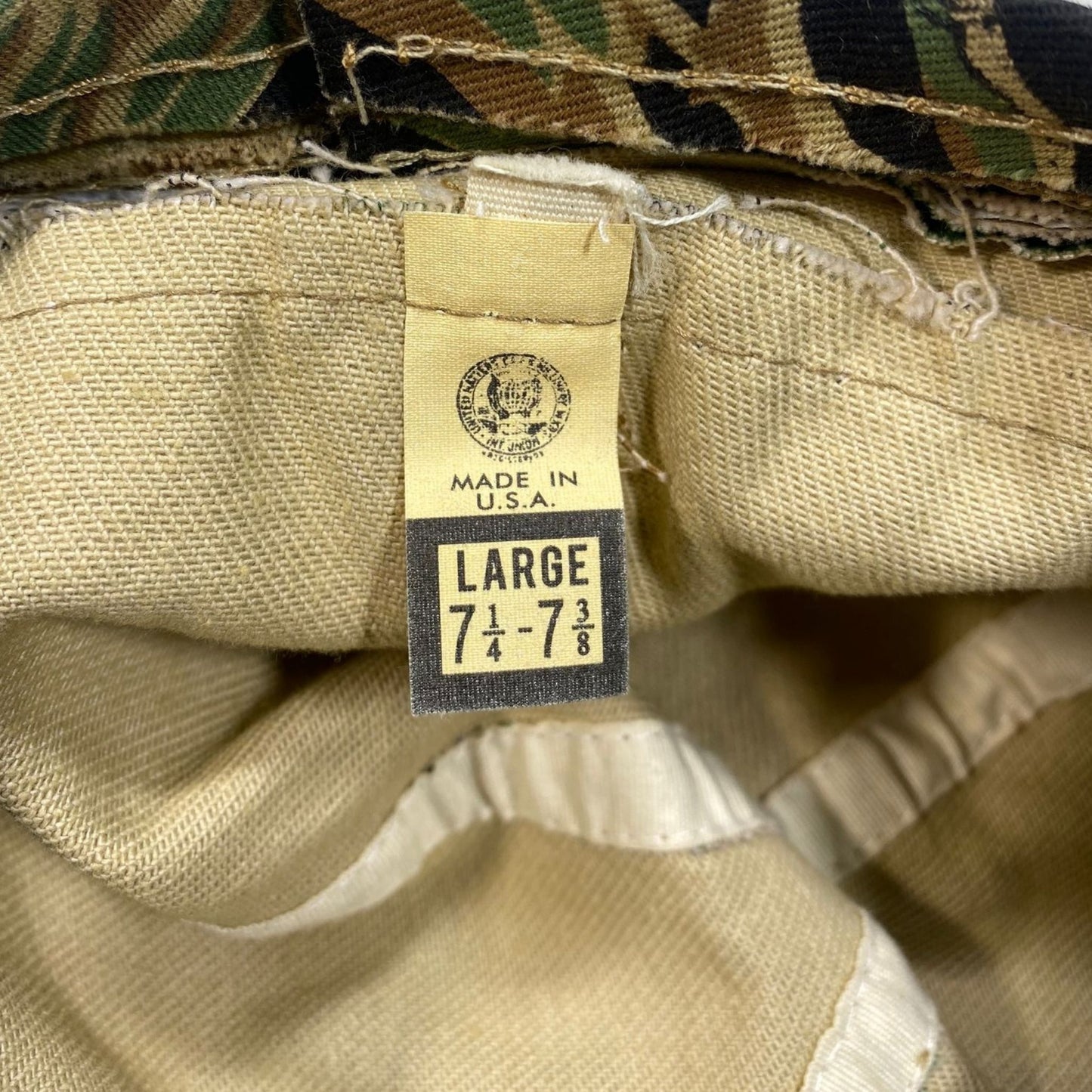 US Tiger Stripe Bush Hat - size 7 1/4 - 7 3/8