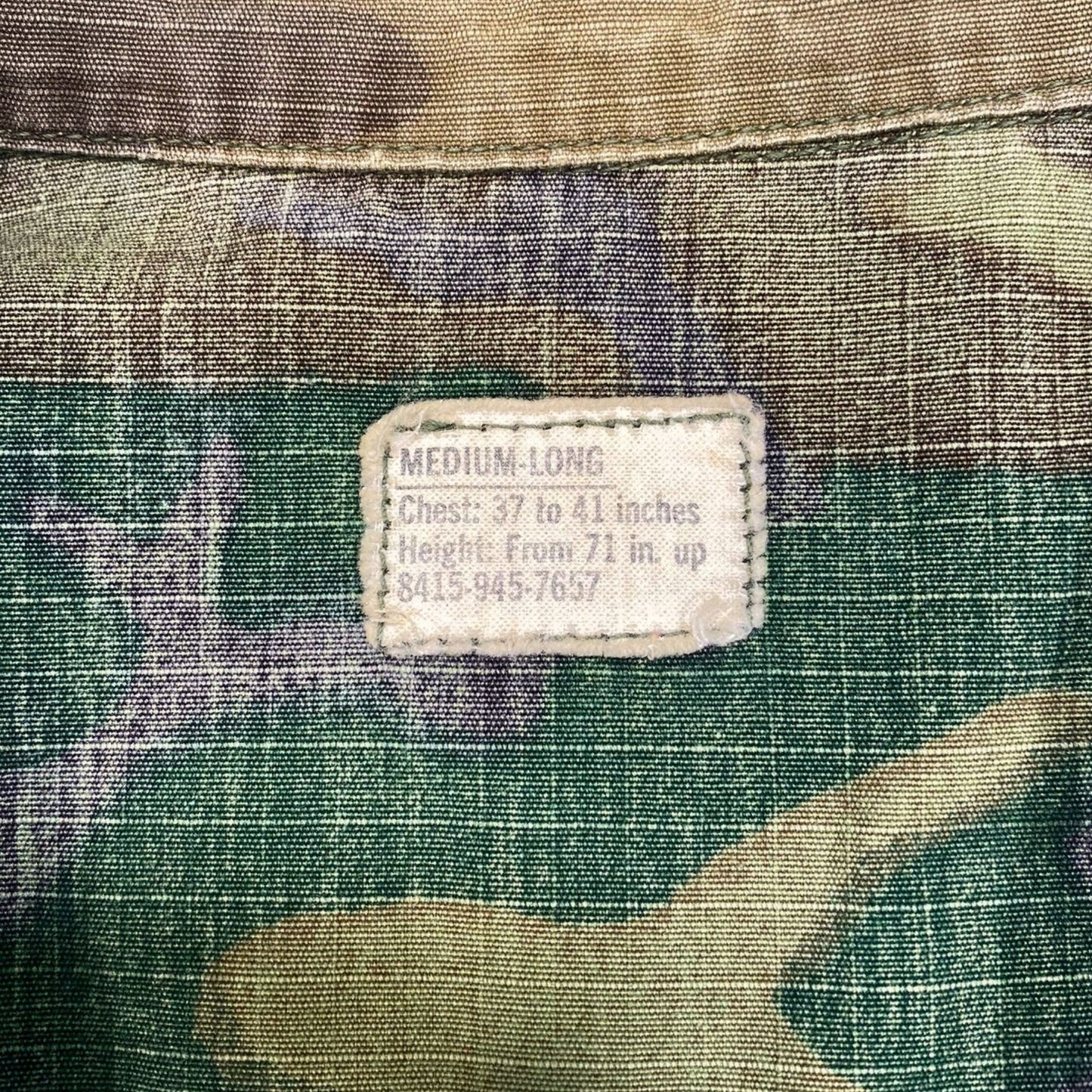 US ERDL, Brown Dominant (Highland) Camouflage Pattern Jacket, size ML