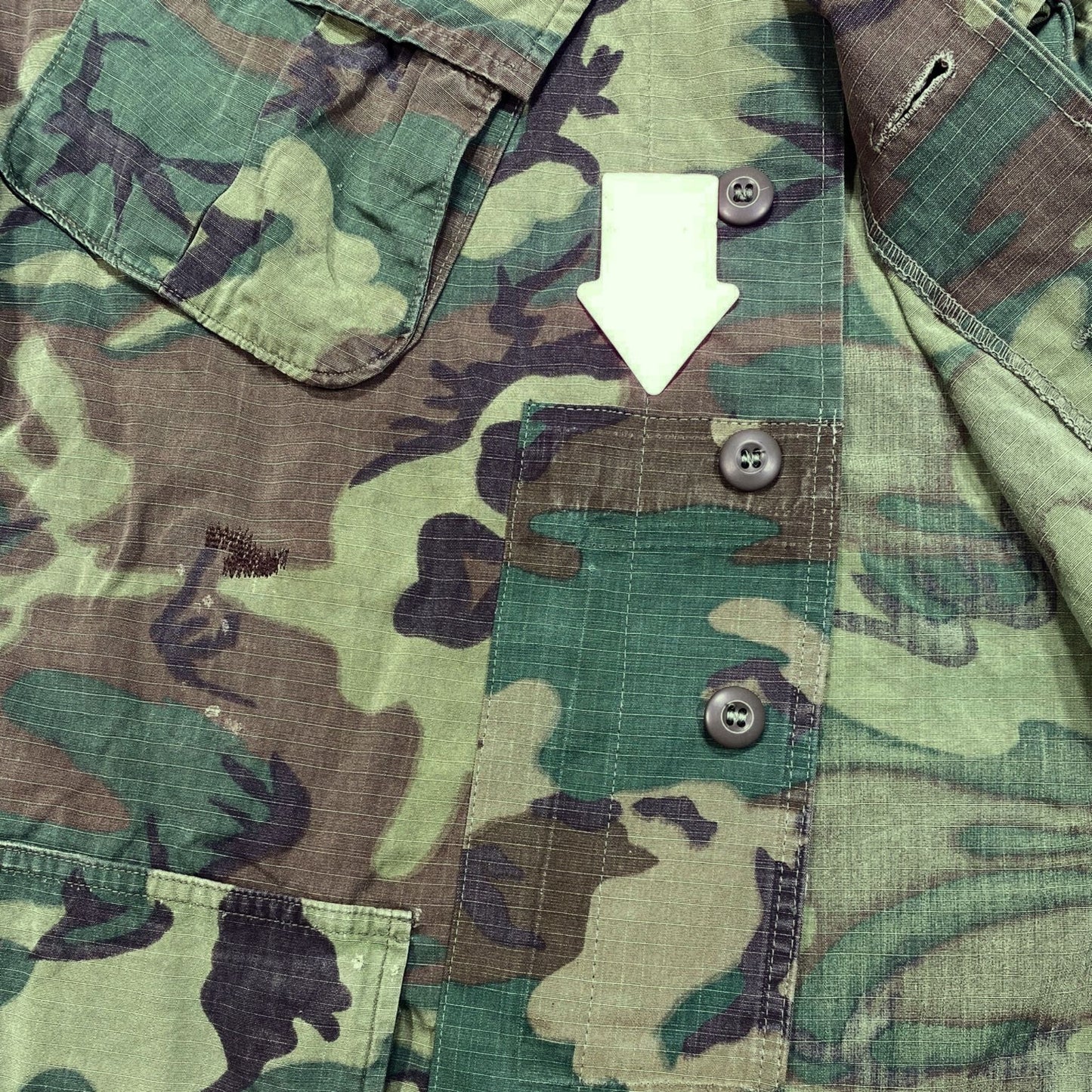 US ERDL, Green Dominant (Lowland) Camouflage Pattern Jacket, size MR (1)