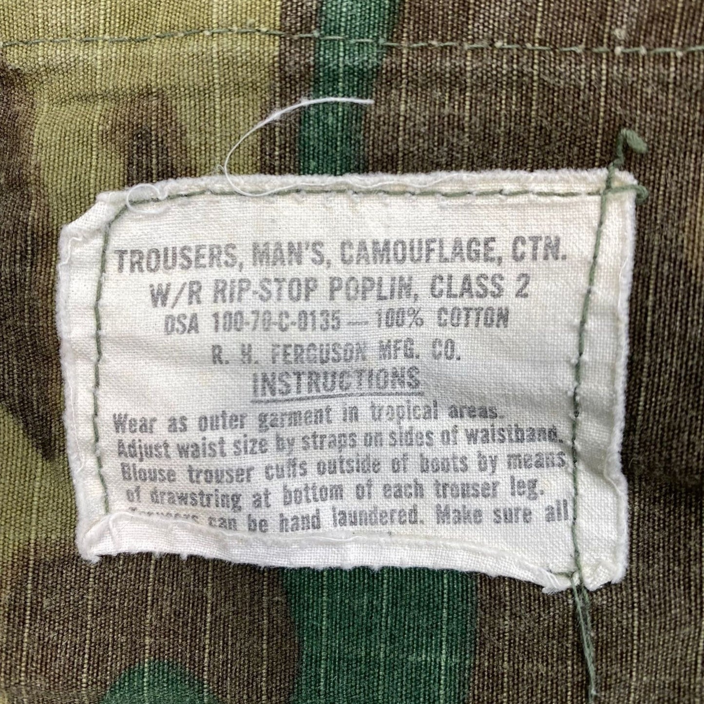 US ERDL, Brown Dominant (Highland) Camouflage Pattern Trousers, size MR (1)