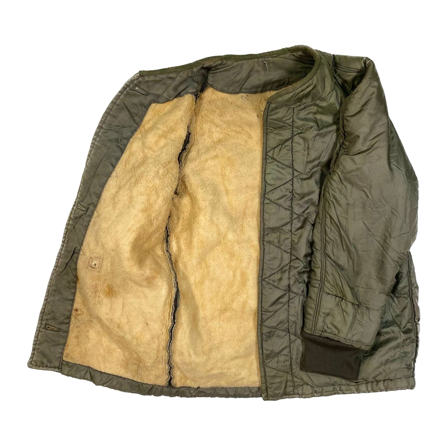 USAF Liner, Wind Resistant Cotton Satten Jacket Coat, sherpa, size MR