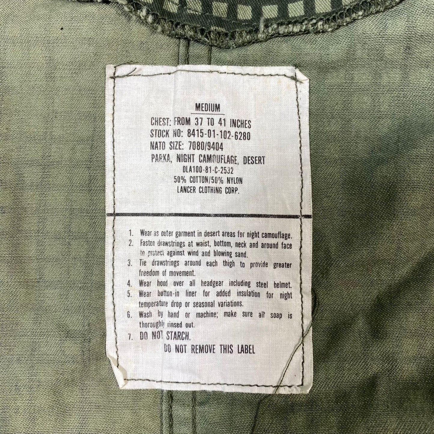 US Night Desert Camouflage Parka, size M (1)