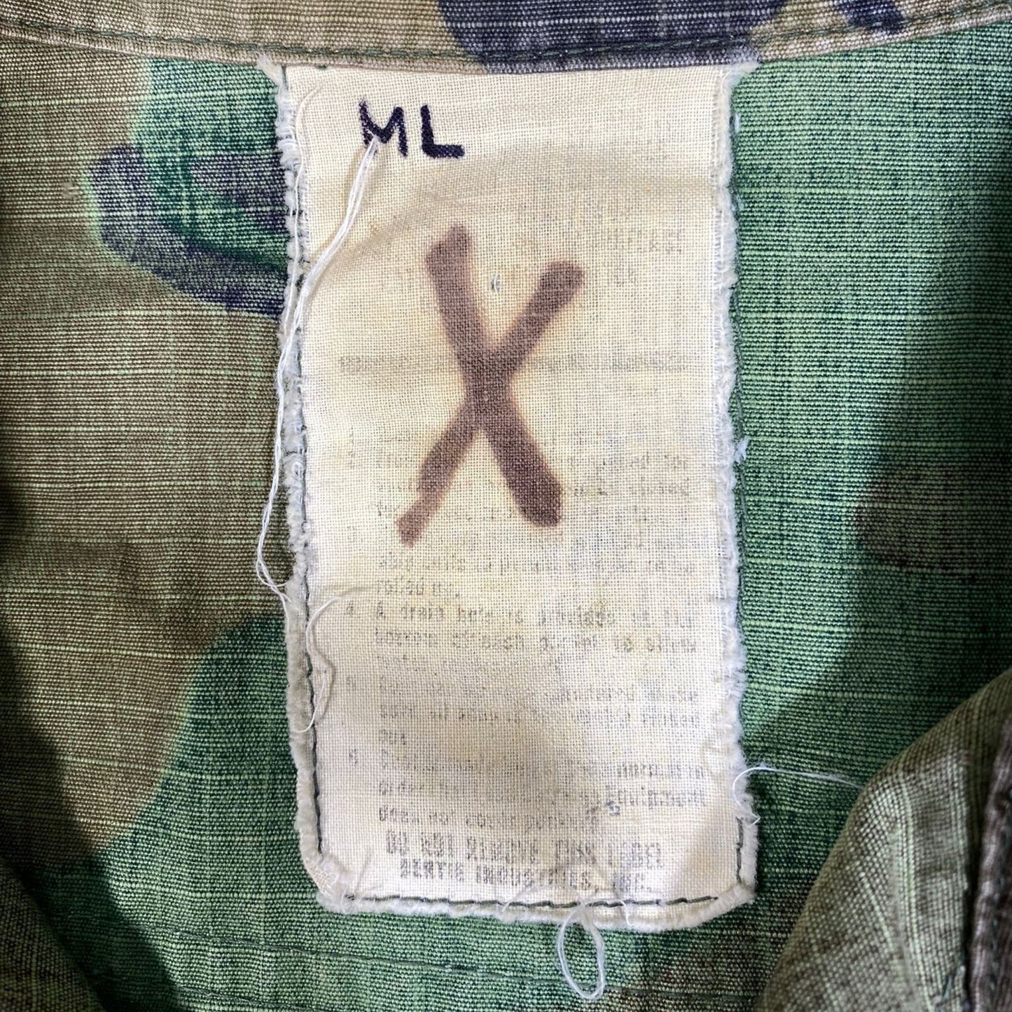 US RDF Hot Weather Camouflage Pattern Coat, size ML