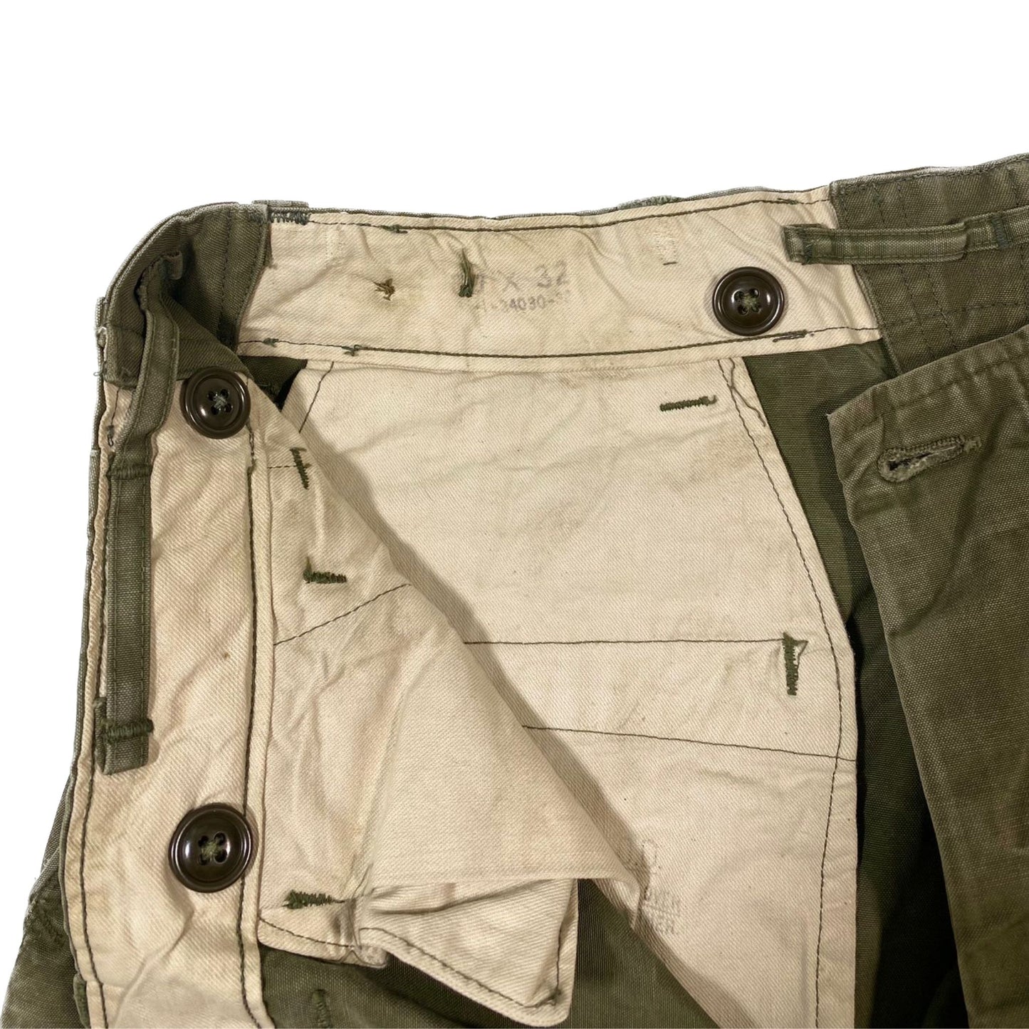 WW2 US Trousers Field Cotton OD, M1943, 33x32