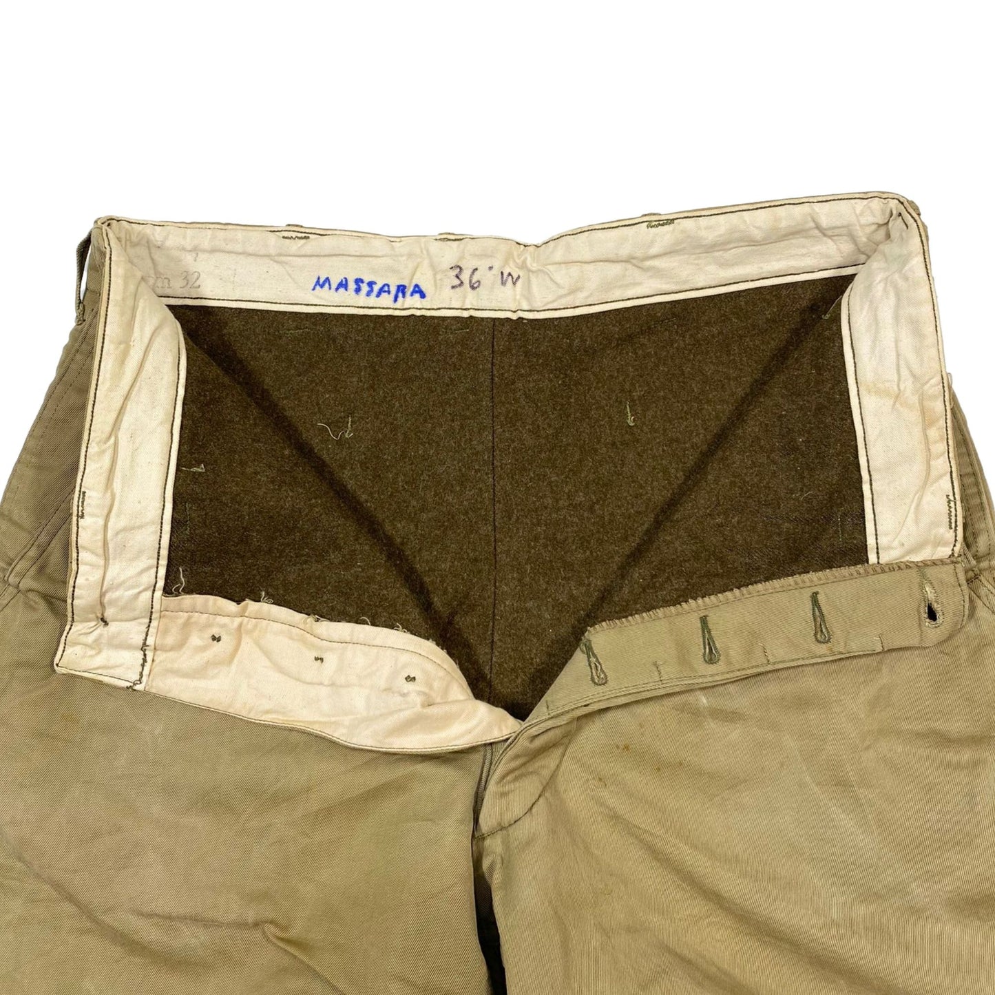 WW2 RARE US Trousers, Kersey-Lined, M1941, 34x32