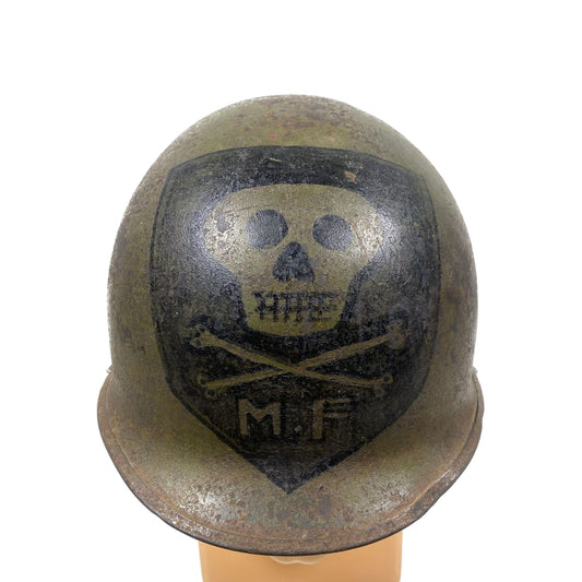 Vietnam M1 Helmet shell, Ingersoll, rear seam, Mike Force - 1965/1968