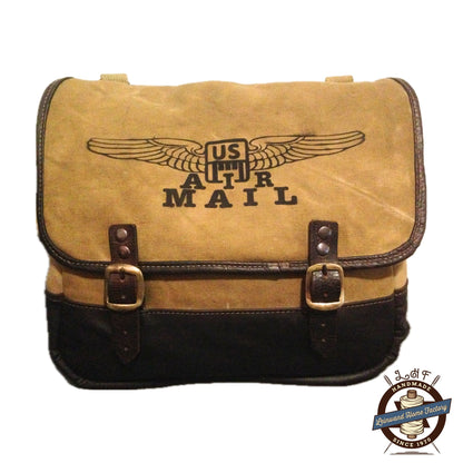 LHF WW2 US Musette Bag M-1936, waterproof - US Air Mail