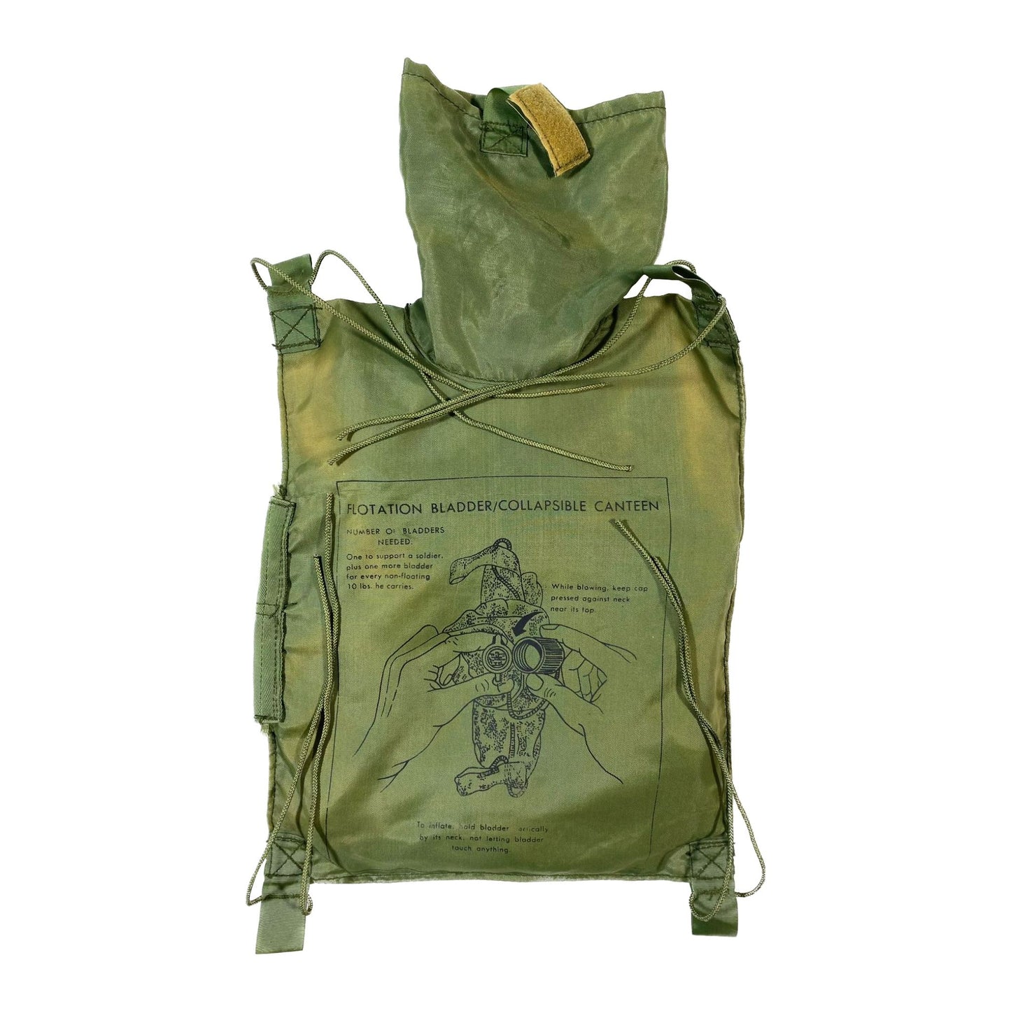 US 5QT Collapsible Bladder Canteen, Flotation Bladder - 1968