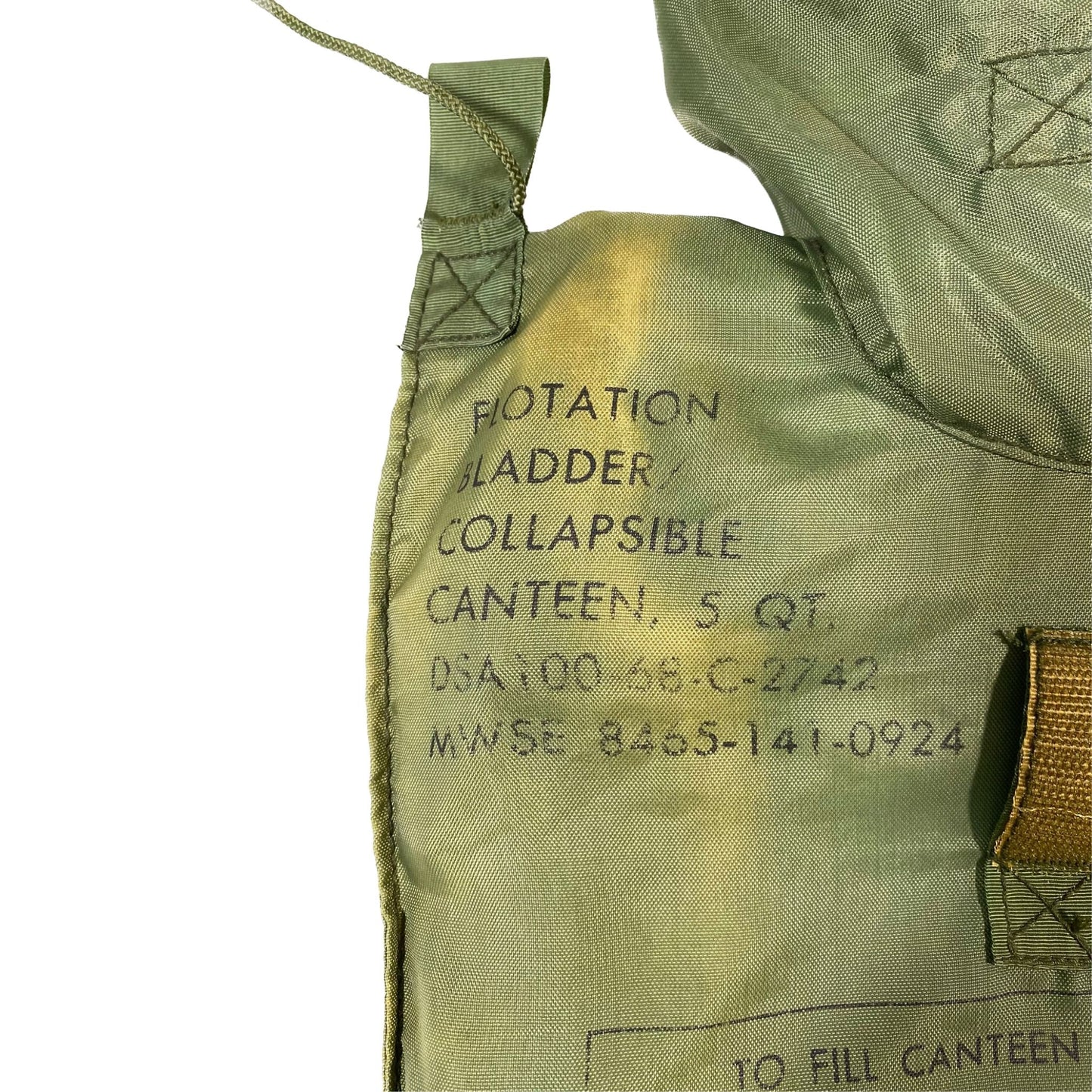 US 5QT Collapsible Bladder Canteen, Flotation Bladder - 1968