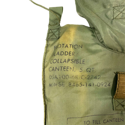 US 5QT Collapsible Bladder Canteen, Flotation Bladder - 1968