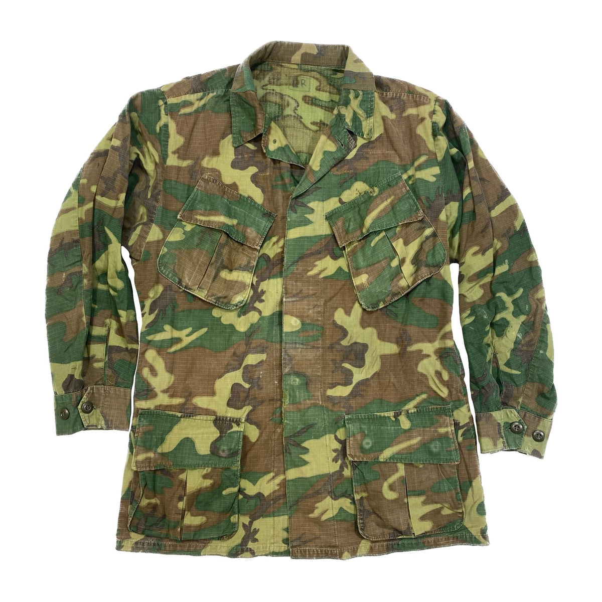 Erdl Pattern Roc US ERDL, Green Dominant (Lowland) Camouflage Pattern Jacket, size LR ...