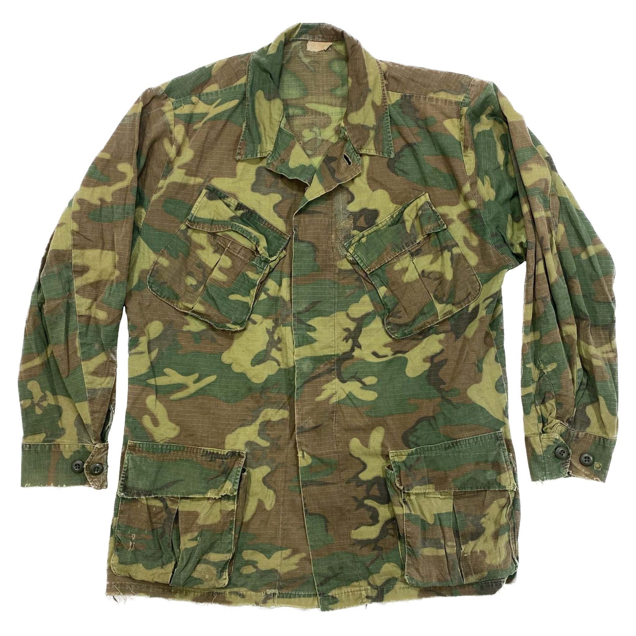 Erdl Pattern Roc US ERDL, Green Dominant (Lowland) Camouflage Pattern Jacket, size MR ...