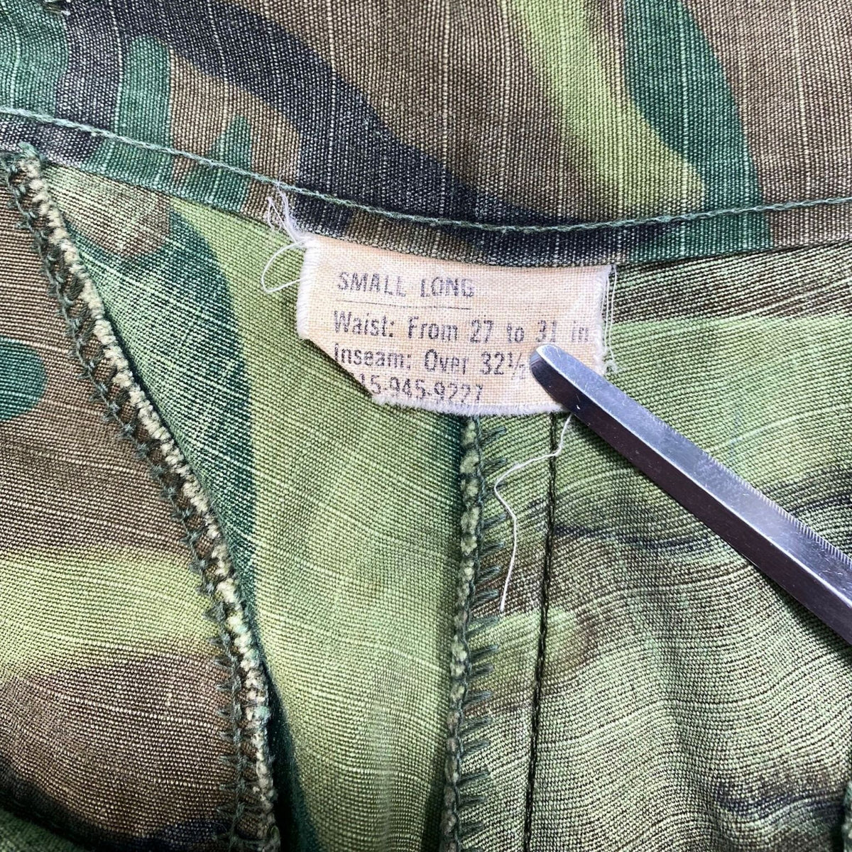 Erdl Pattern Roc US ERDL, Green Dominant (Lowland) Camouflage Pattern Trousers, size SL ...