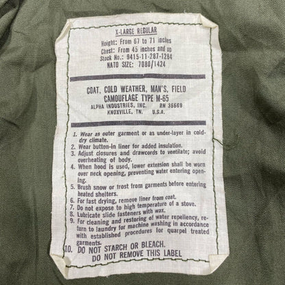 US RDF M65 Field Jacket, size XL - ALPHA INDUSTRIES (2)
