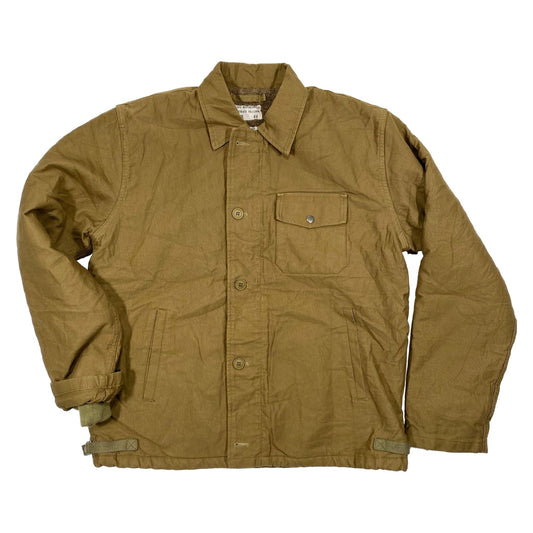 US Navy A-2 Deck Jacket, khaki, repro - size 44/XL