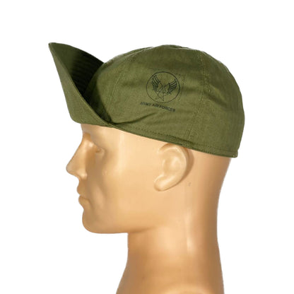 USAAF A3 HBT Mechanics Cap Repro - zelená čepice