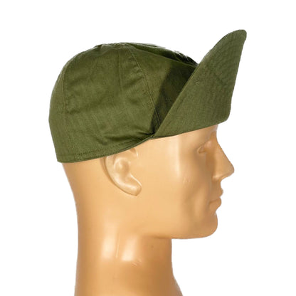 USAAF A3 HBT Mechanics Cap Repro - zelená čepice