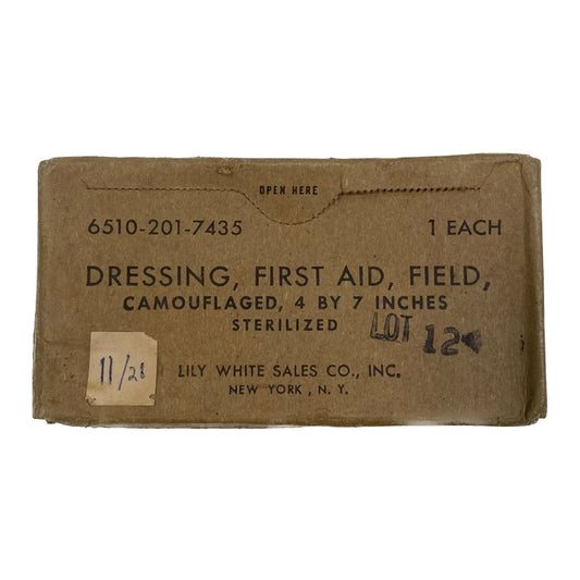 US WW2 First Aid Dressing, Field, Camouflaged (1)