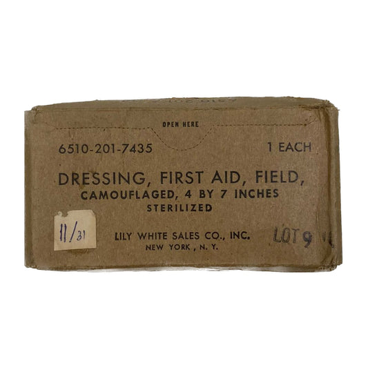 US WW2 First Aid Dressing, Field, Camouflaged (2)