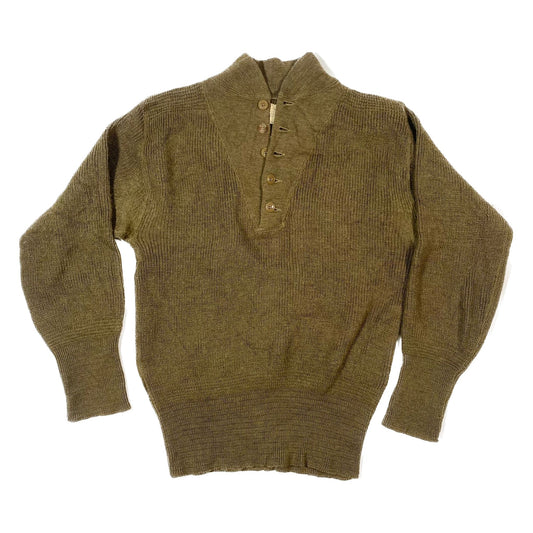 WW2 Sweater, High Neck, five buttons, size L - 1944